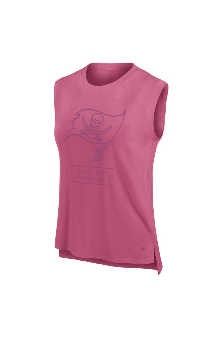Women's Fanatics Pink Tampa Bay Buccaneers Studio Embrace Tank Top, Alternate, color, Pink