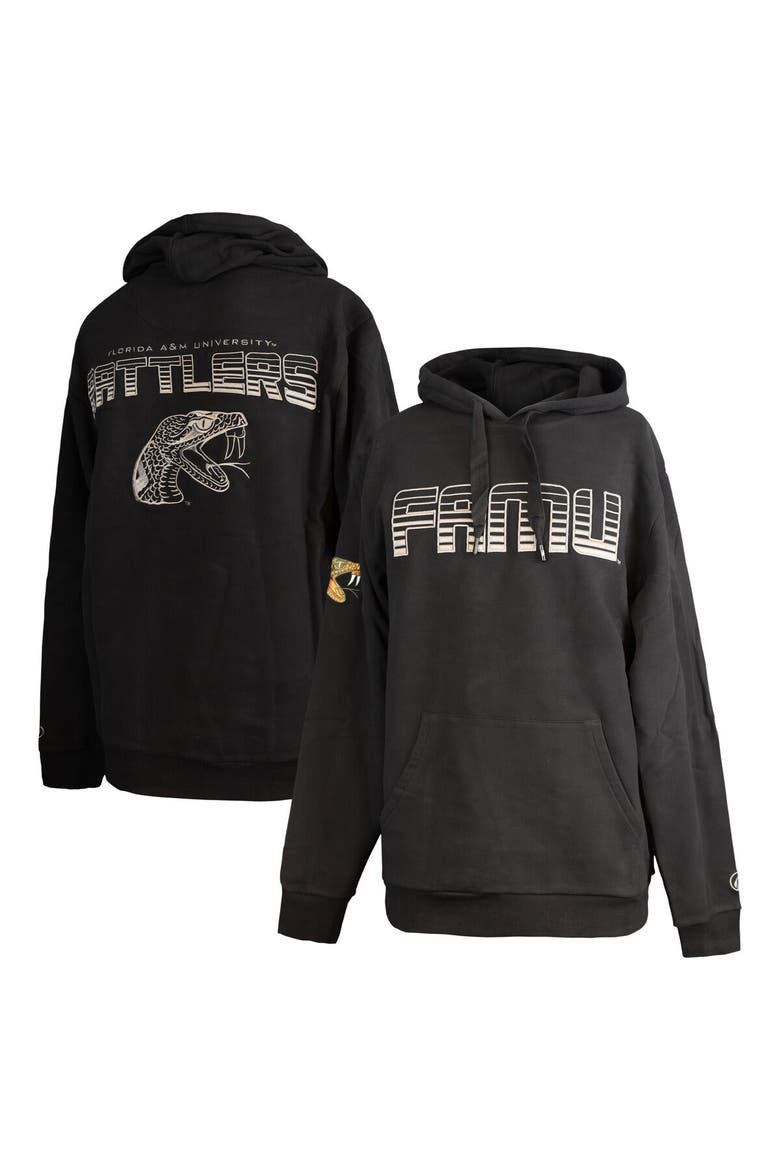Men's FISLL  Black Florida A&M Rattlers Puff Print Sliced Pullover Hoodie, Main, color, Black