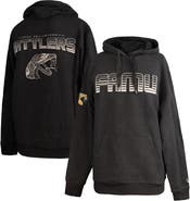 FISLL Men's FISLL Black Florida A&M Rattlers Puff Print Sliced Pullover Hoodie