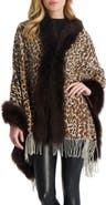GORSKI Cashmere Stole With Genuine Shearling