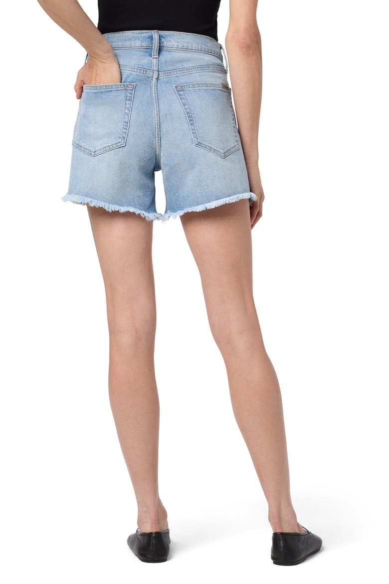 Relaxed High Waist Denim Shorts, Alternate, color, JAN