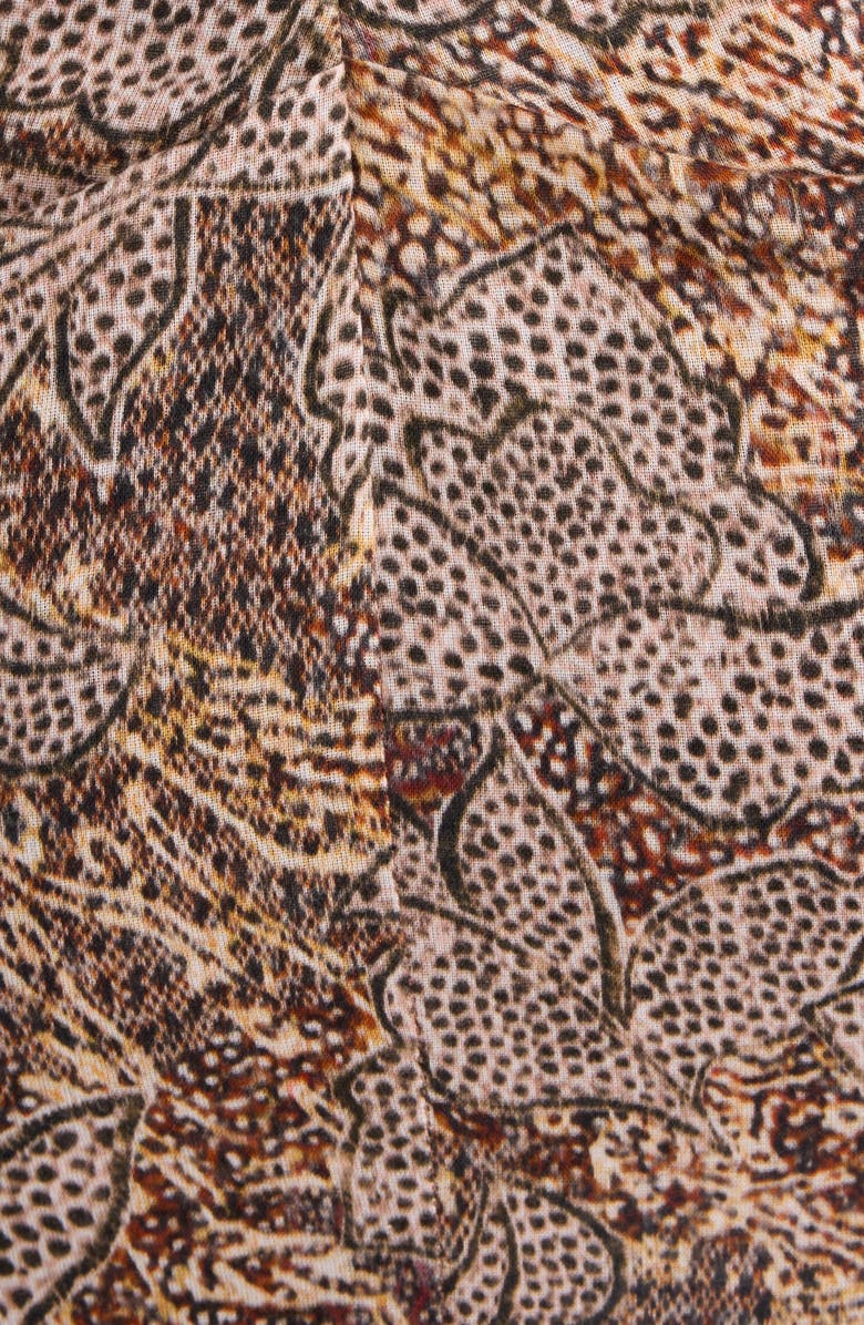 Isabel Marant Charlota Cotton Voile One-Shoulder Dress, Alternate, color, Ochre