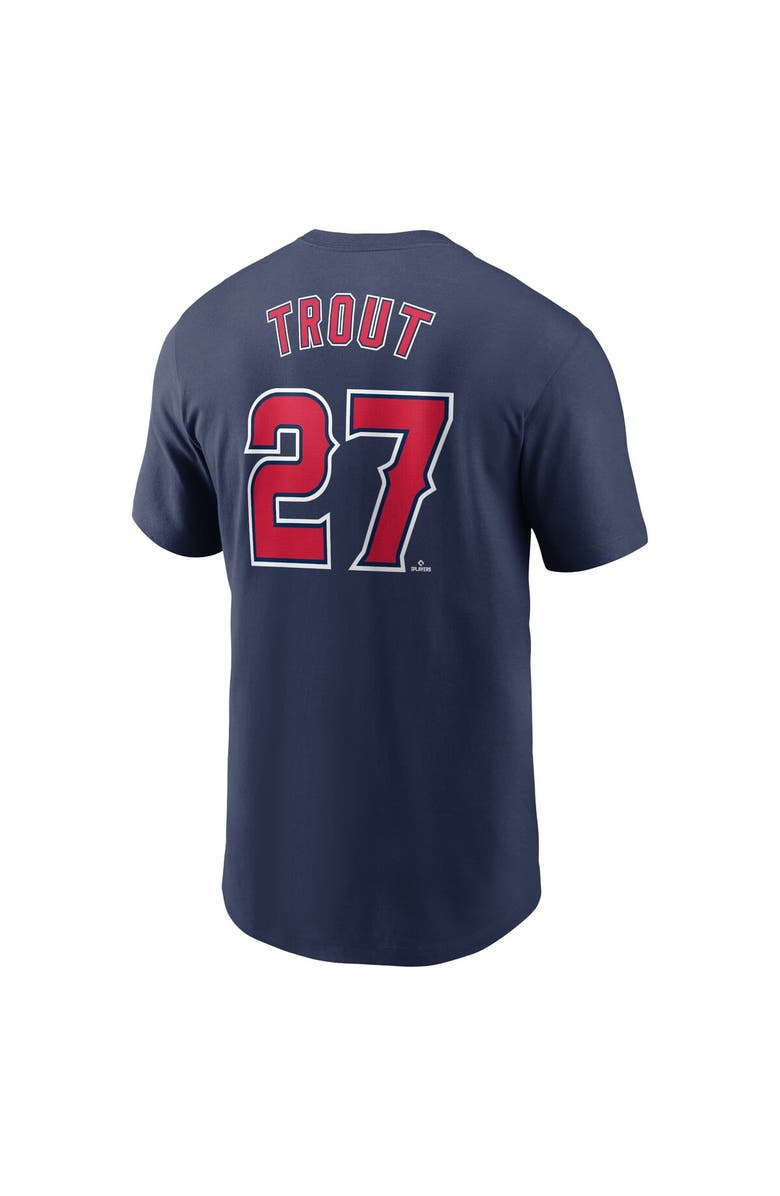 Nike Men's Nike Mike Trout Navy Los Angeles Angels Fuse Name & Number T-Shirt, Alternate, color, 