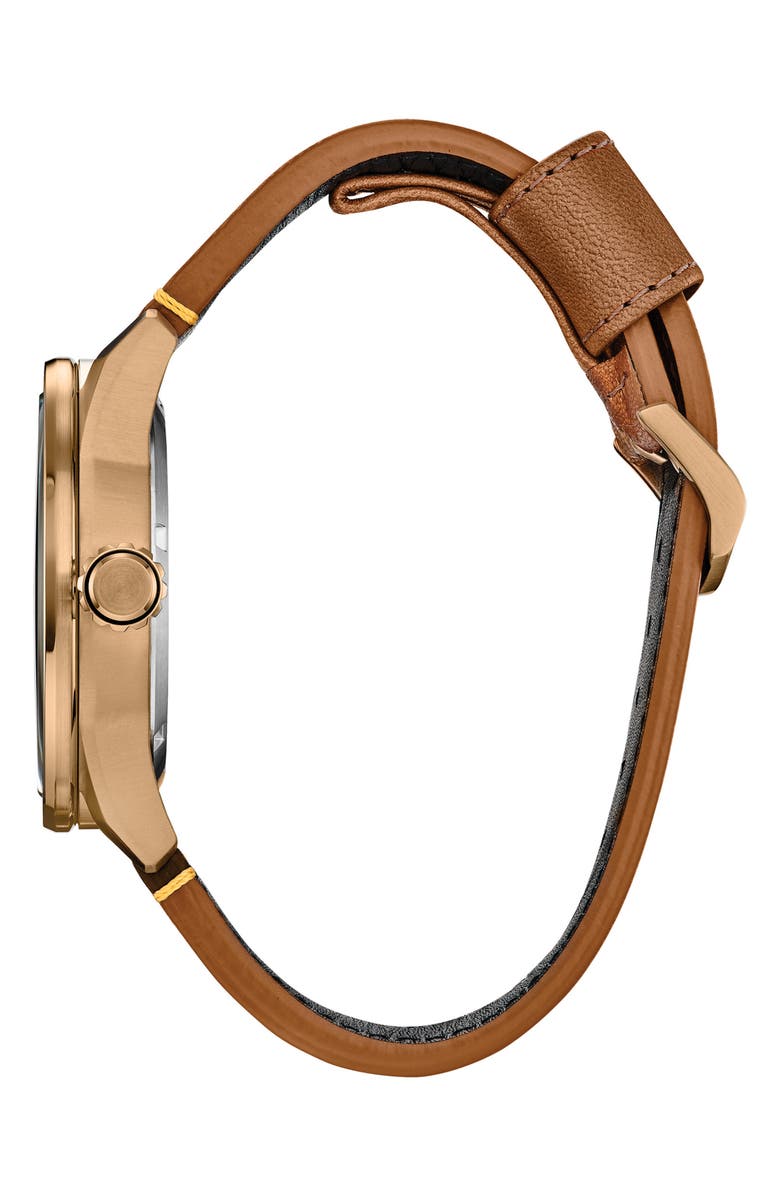 Citizen Avion Eco-Drive Leather Strap Watch, 45mm, Alternate, color, 