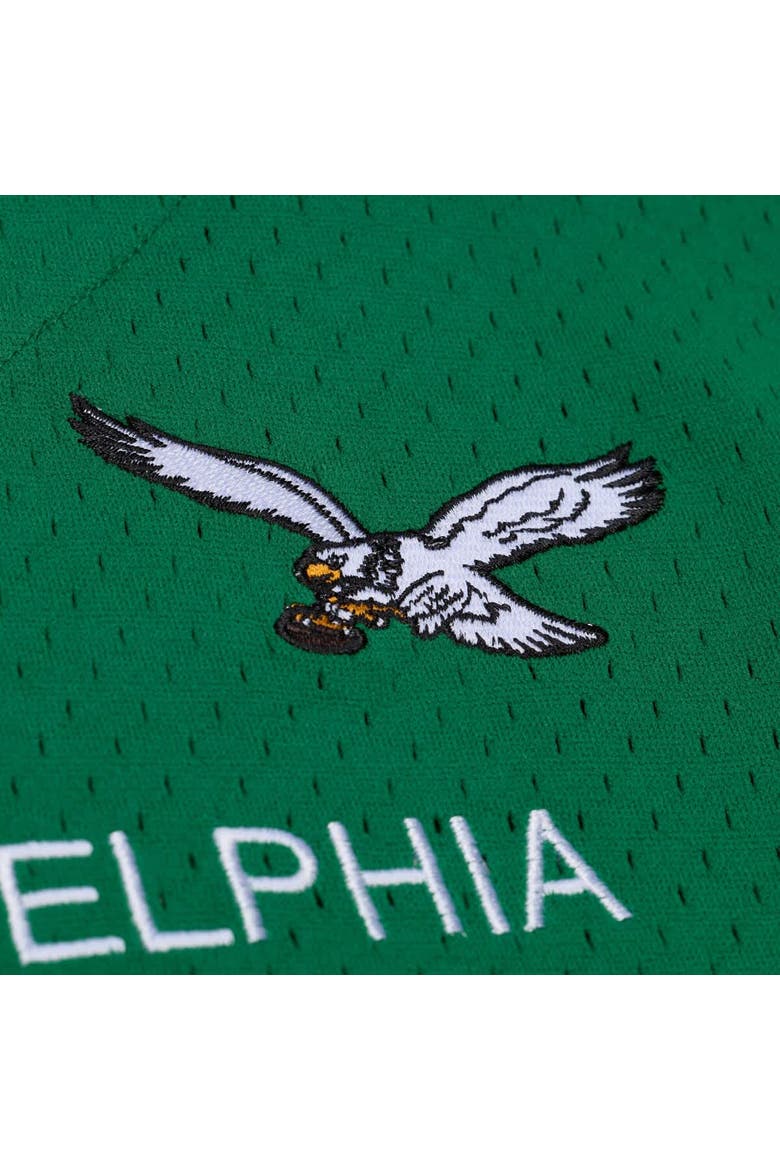 Men's Mitchell & Ness  Kelly Green Philadelphia Eagles Head Coach Mesh Full-Button Fashion Jersey, Alternate, color, Kelly Green