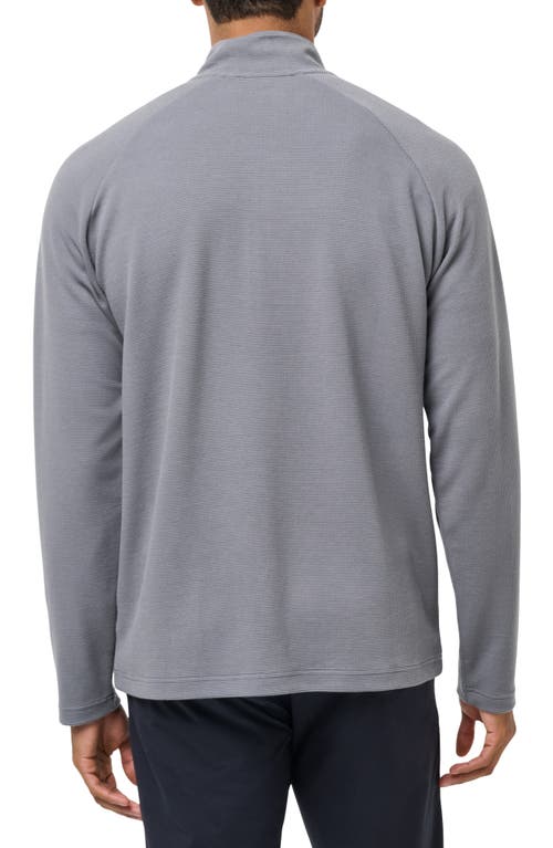 Travismathew Thermal Quarter Zip Pullover In Gray