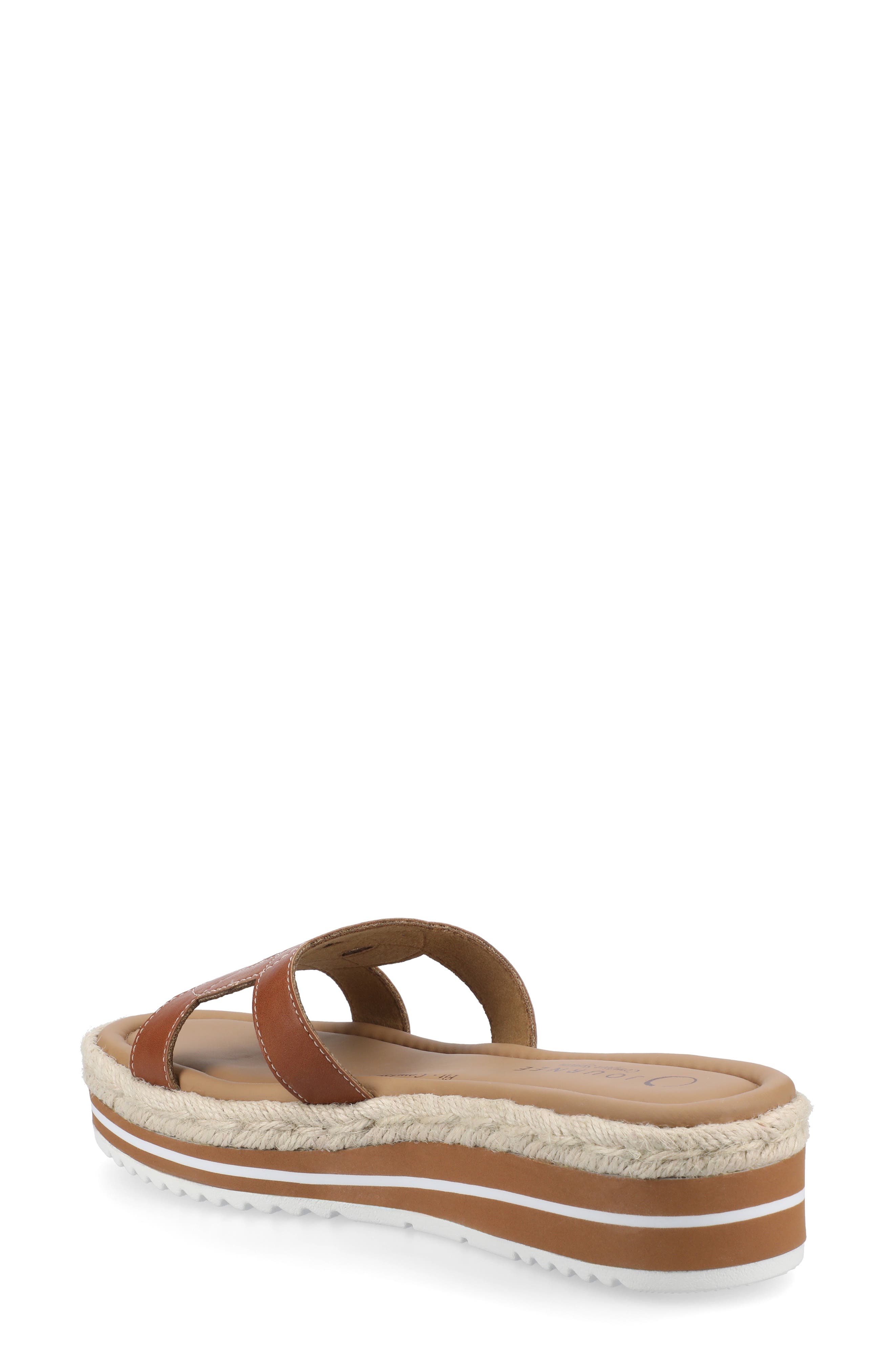 Rosalinda Slide Sandal, Alternate, color, COGNAC