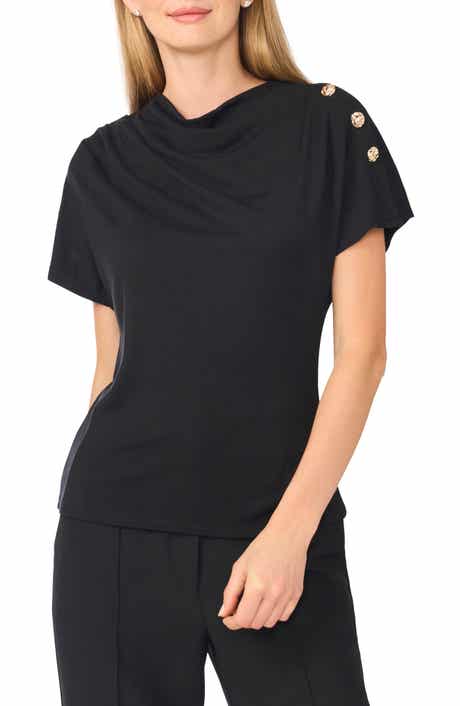 Asymmetrical Gathered Shoulder Top