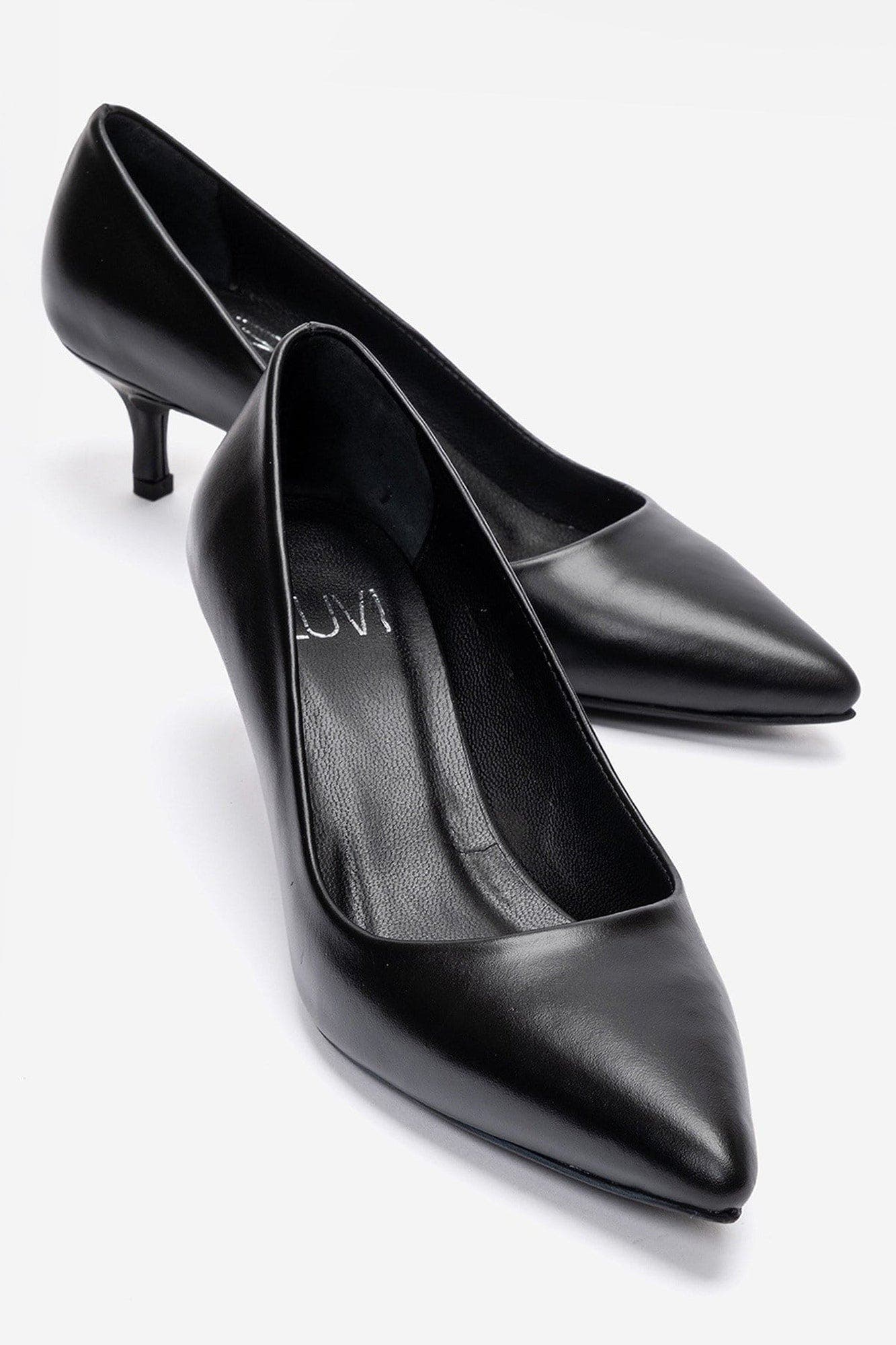 Jalen Leather Stiletto Pump, Main, color, Black