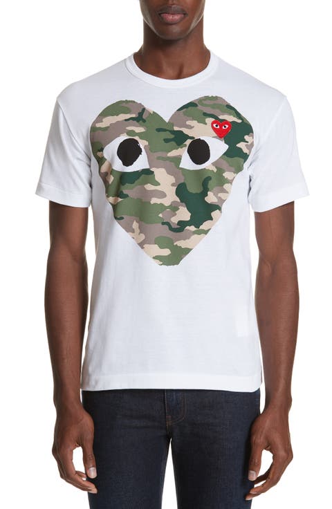 Camo Big Heart Graphic Tee