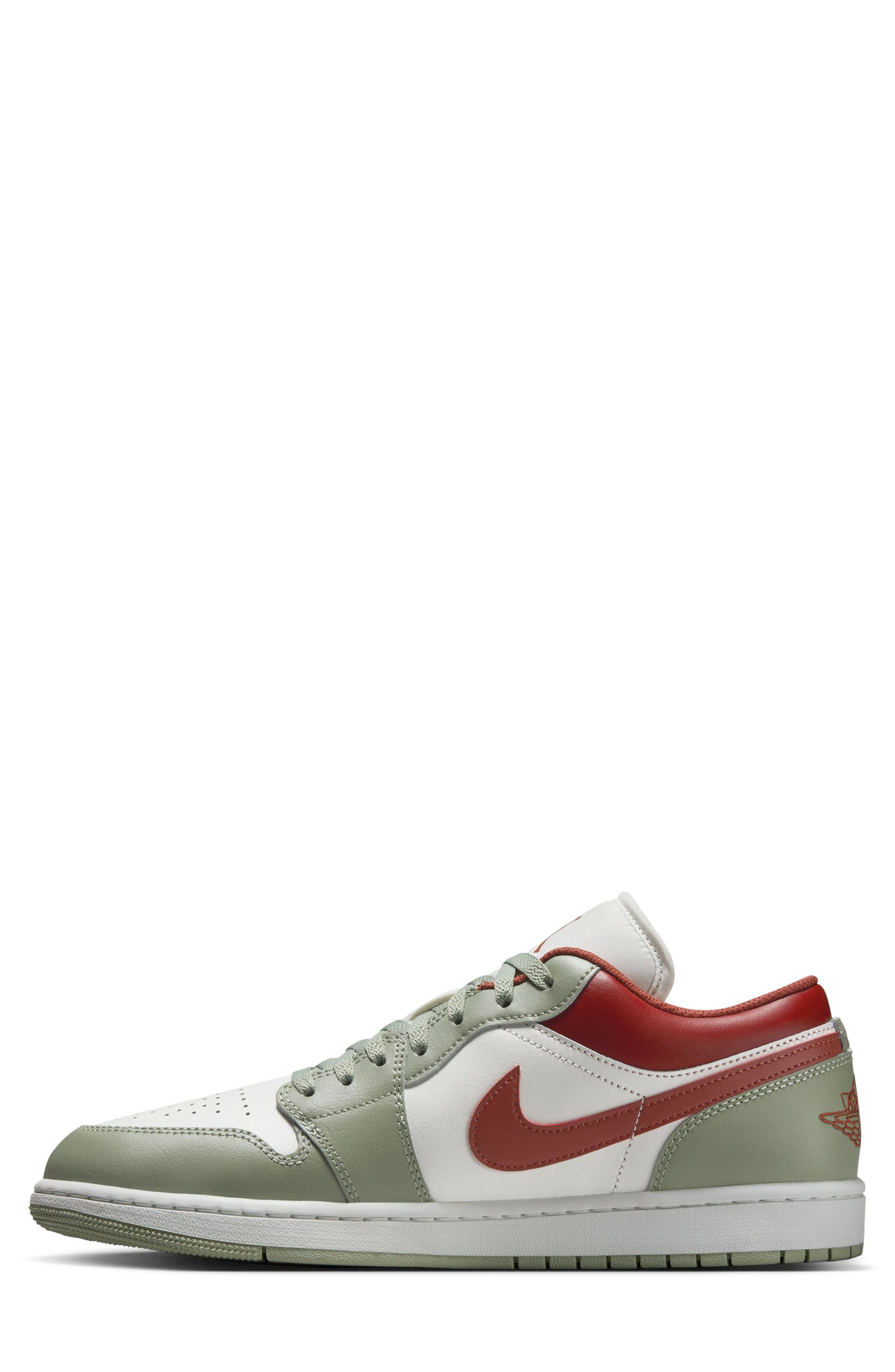 Nike Air Jordan 1 Low Sneaker, Alternate, color, Sail/ Jade Horizon
