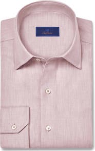 David Donahue Cotton & Cashmere Solid Sport Shirt