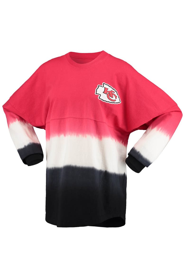 Women's Fanatics Branded Red/White Kansas City Chiefs Ombre Long Sleeve T-Shirt, Alternate, color, Red