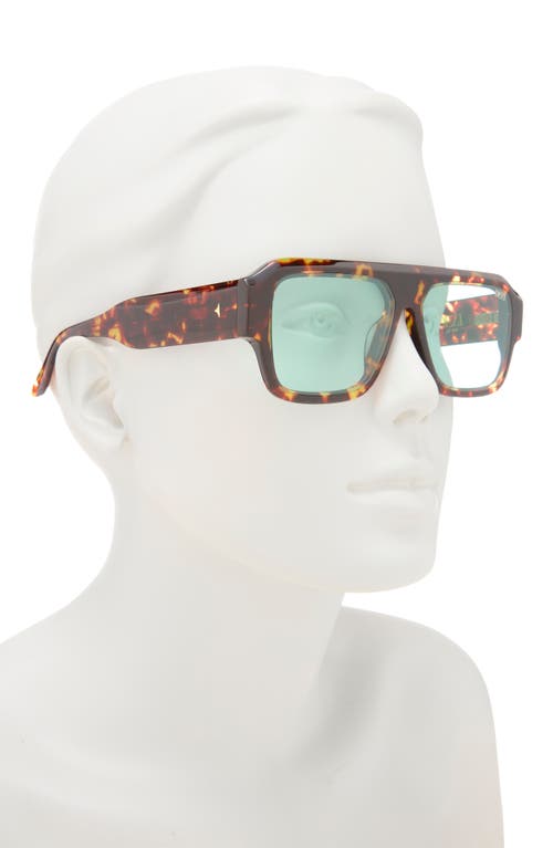 Dezi Miami 56mm Flat Top Sunglasses In Brown