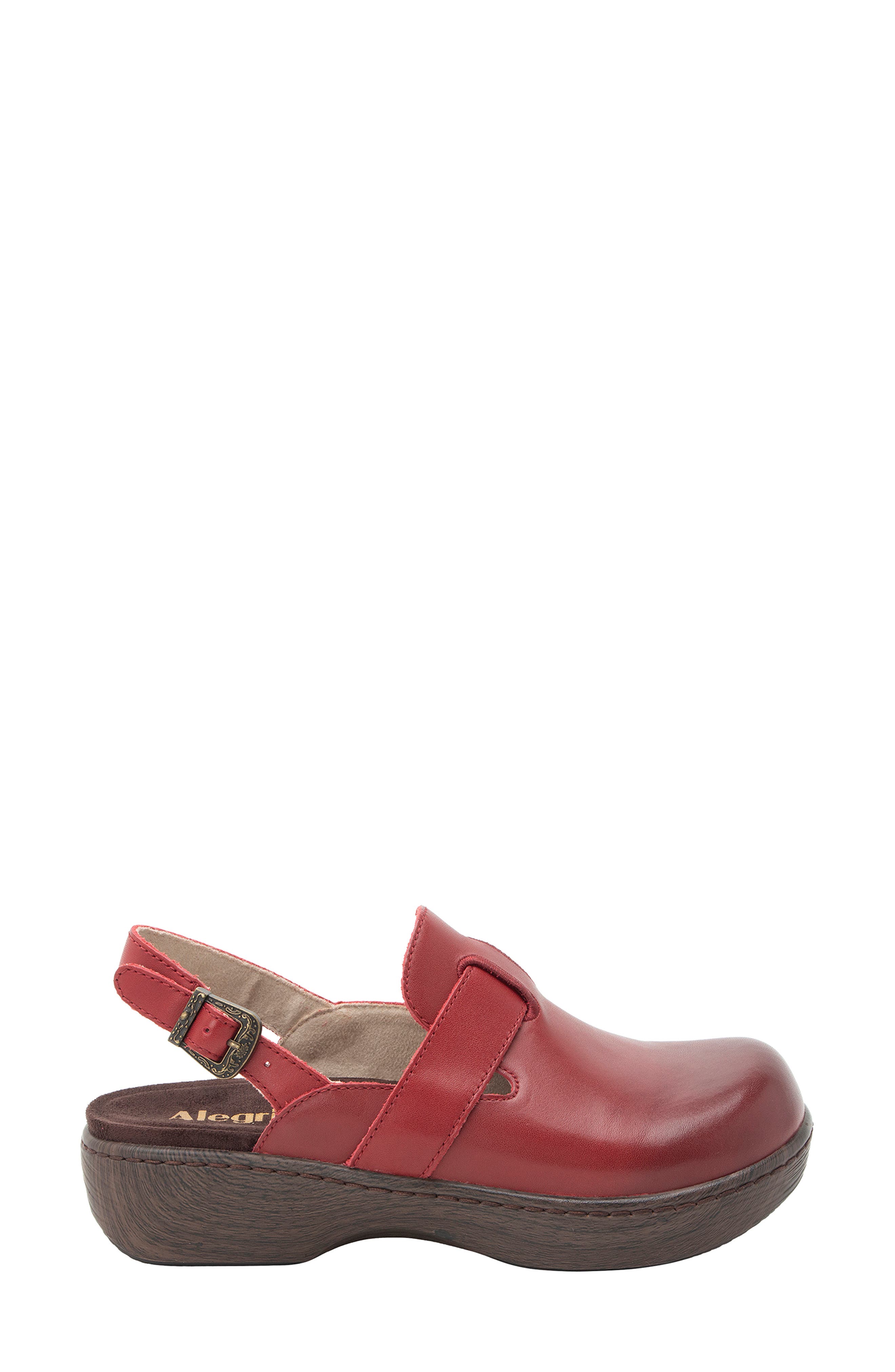 Olanna Slingback Clog, Alternate, color, 6691 CRIMSON