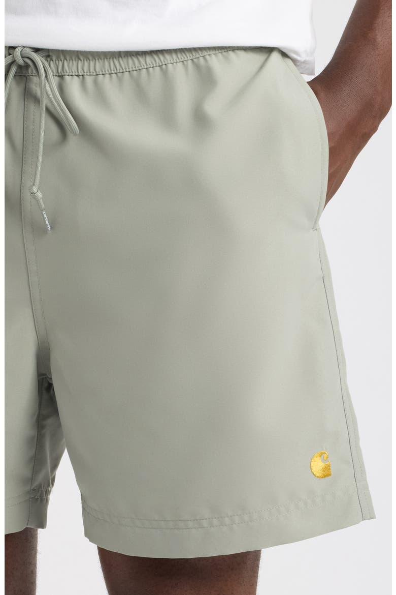 Chase Swim Trunks, Alternate, color, SHADY GREEN / GOLD