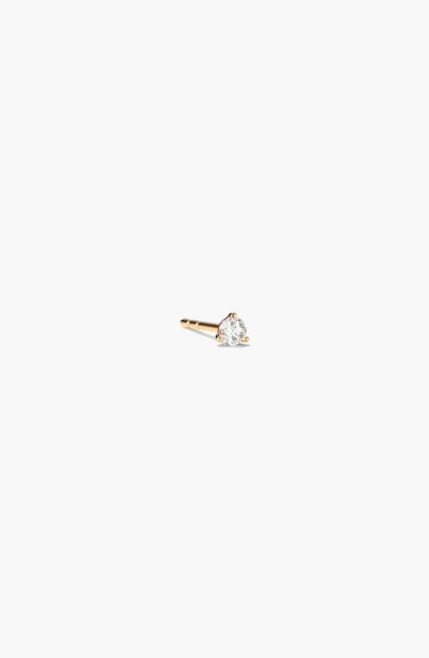 Single Diamond Stud Earring