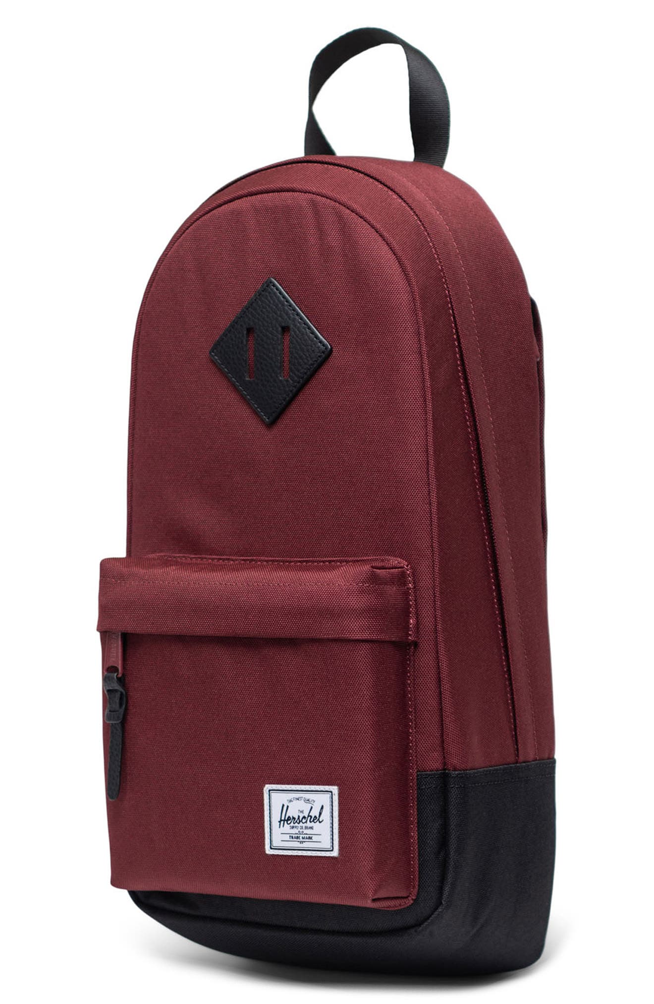 Heritage Shoulder Bag, Alternate, color, PORT/ BLACK