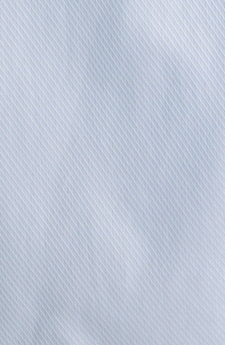 Siragusa Pinstripe Printed Silk Trim Dress Shirt, Alternate, color, Blue