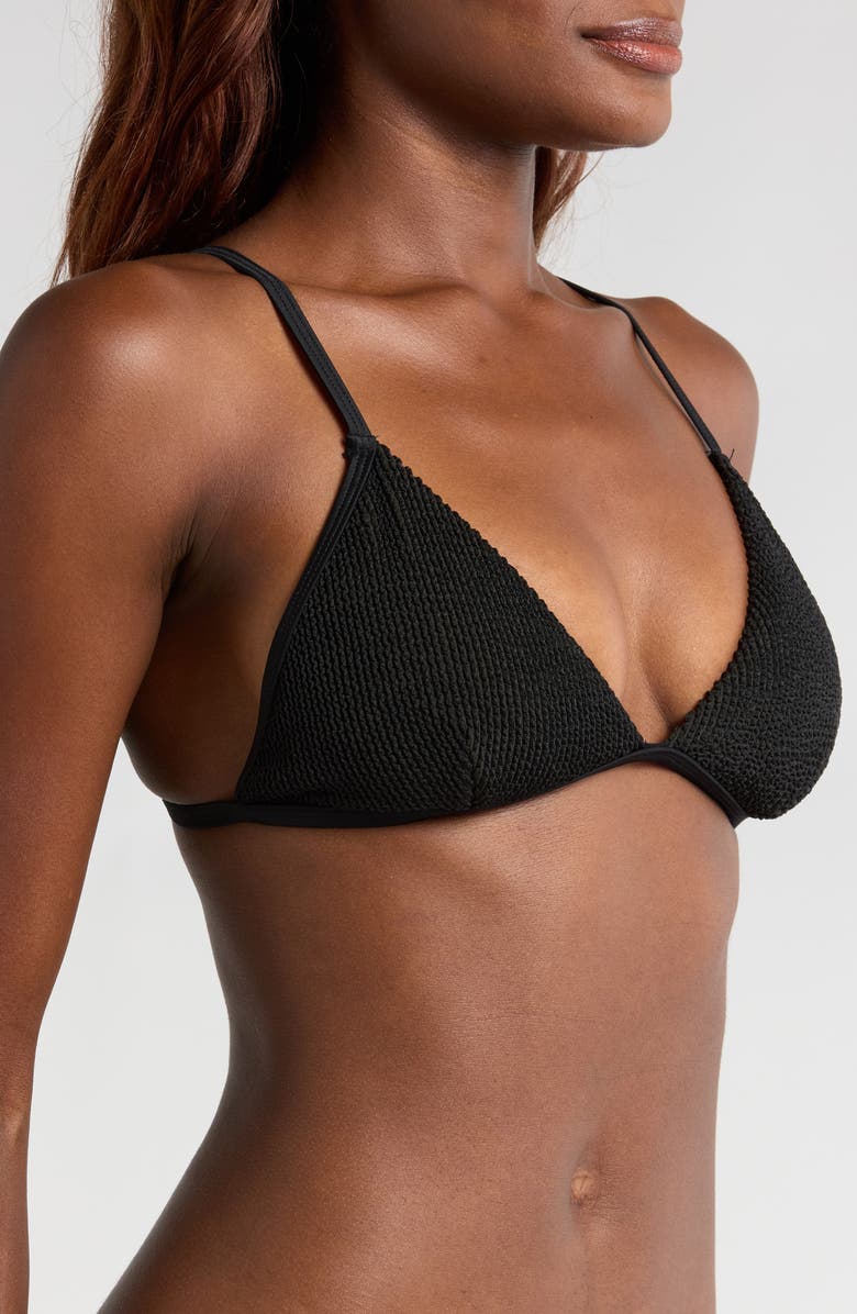 Good American Always Fit Bikini Top, Alternate, color, Black001