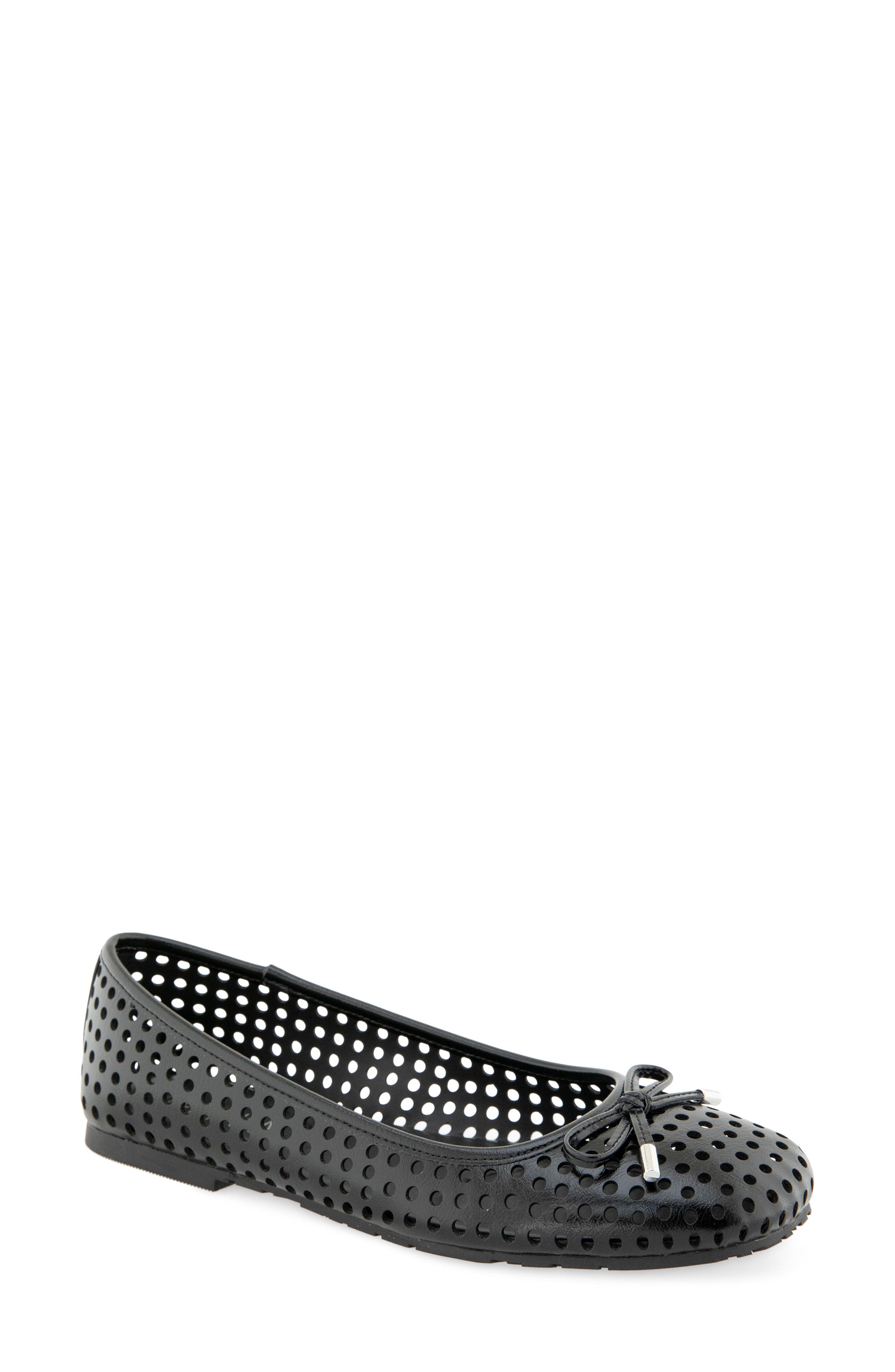 Elstree Perforated Ballet Flat