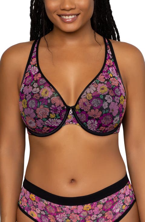 Sheer Mesh Plunge T-Shirt Bra