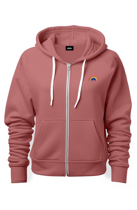Rainbow Zip Hoodie