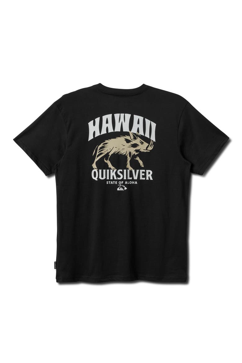 Hawaii Boar Graphic T-Shirt, Alternate, color, BLACK
