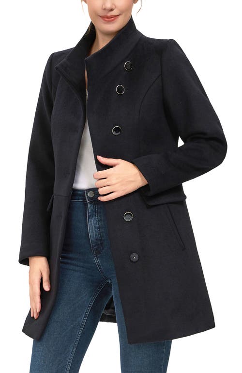 Kimi & Kai Olivia Wool Blend Walking Coat In Black