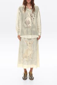 BIMBA Y LOLA Chihuahua A-line Pleated Midi Skirt