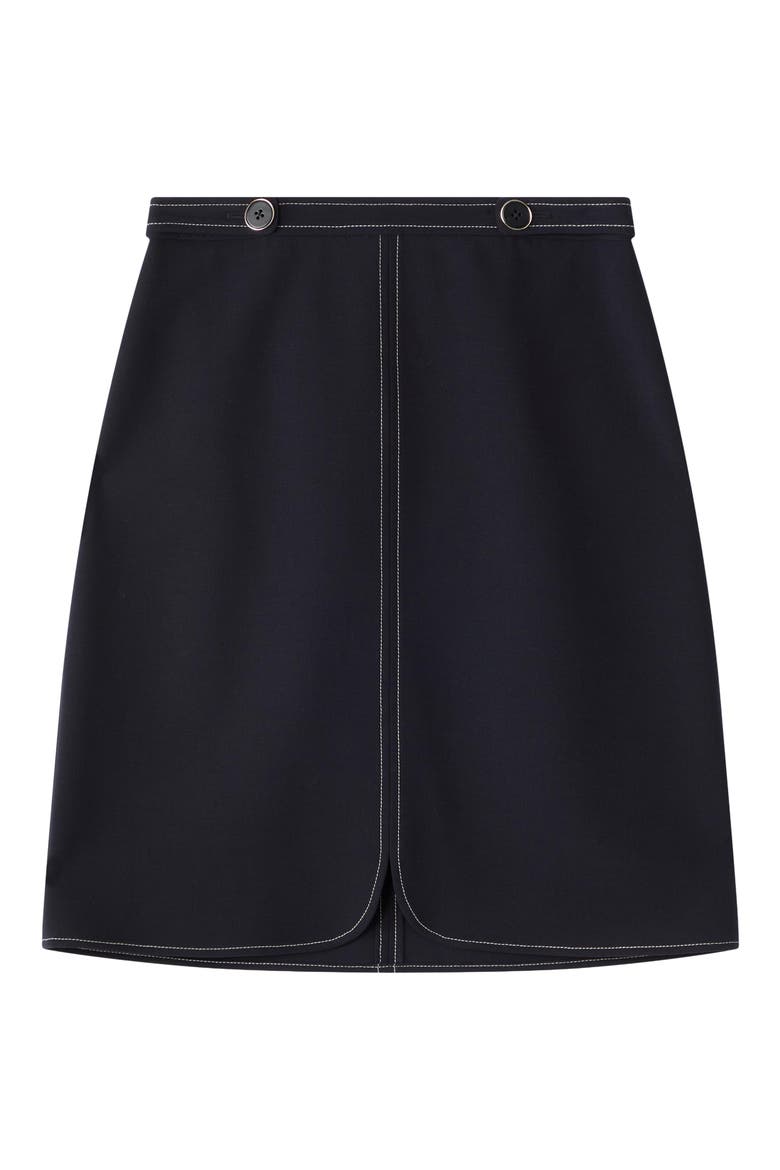 Eugine A-Line Skirt, Alternate, color, NAVY