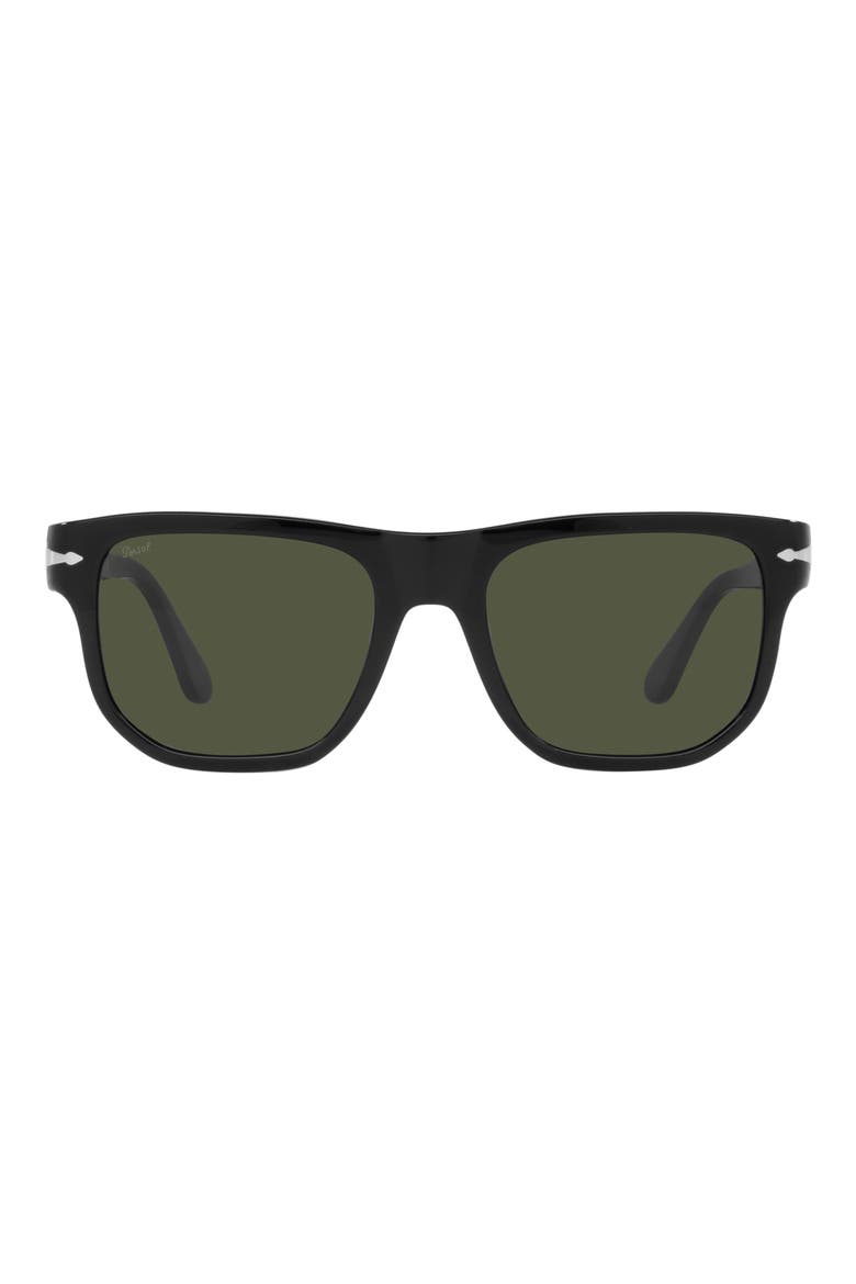 55mm Square Sunglasses, Main, color, BLACK