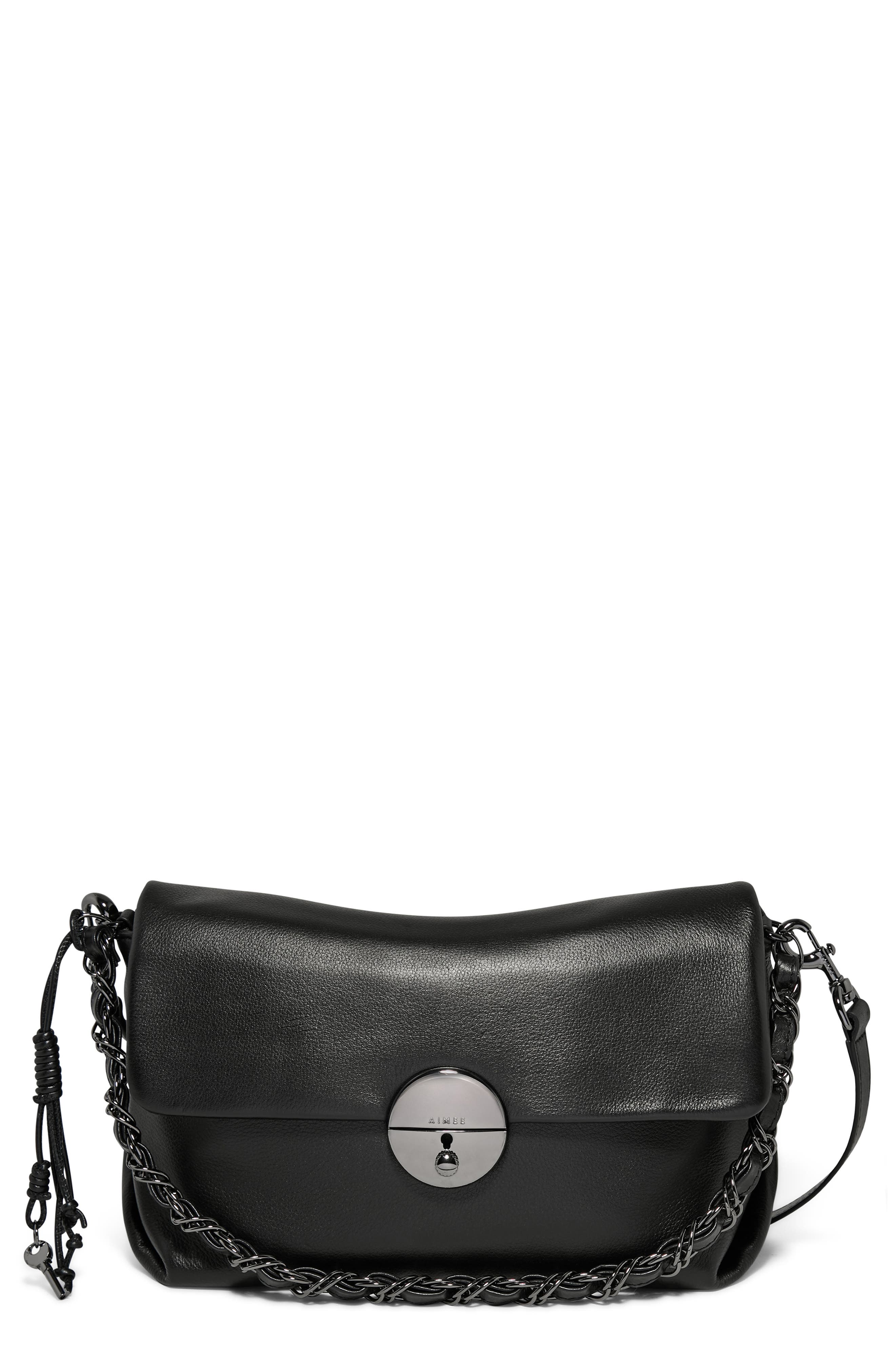 AIMEE Ricci Convertible Shoulder Bag, Main, color, Black