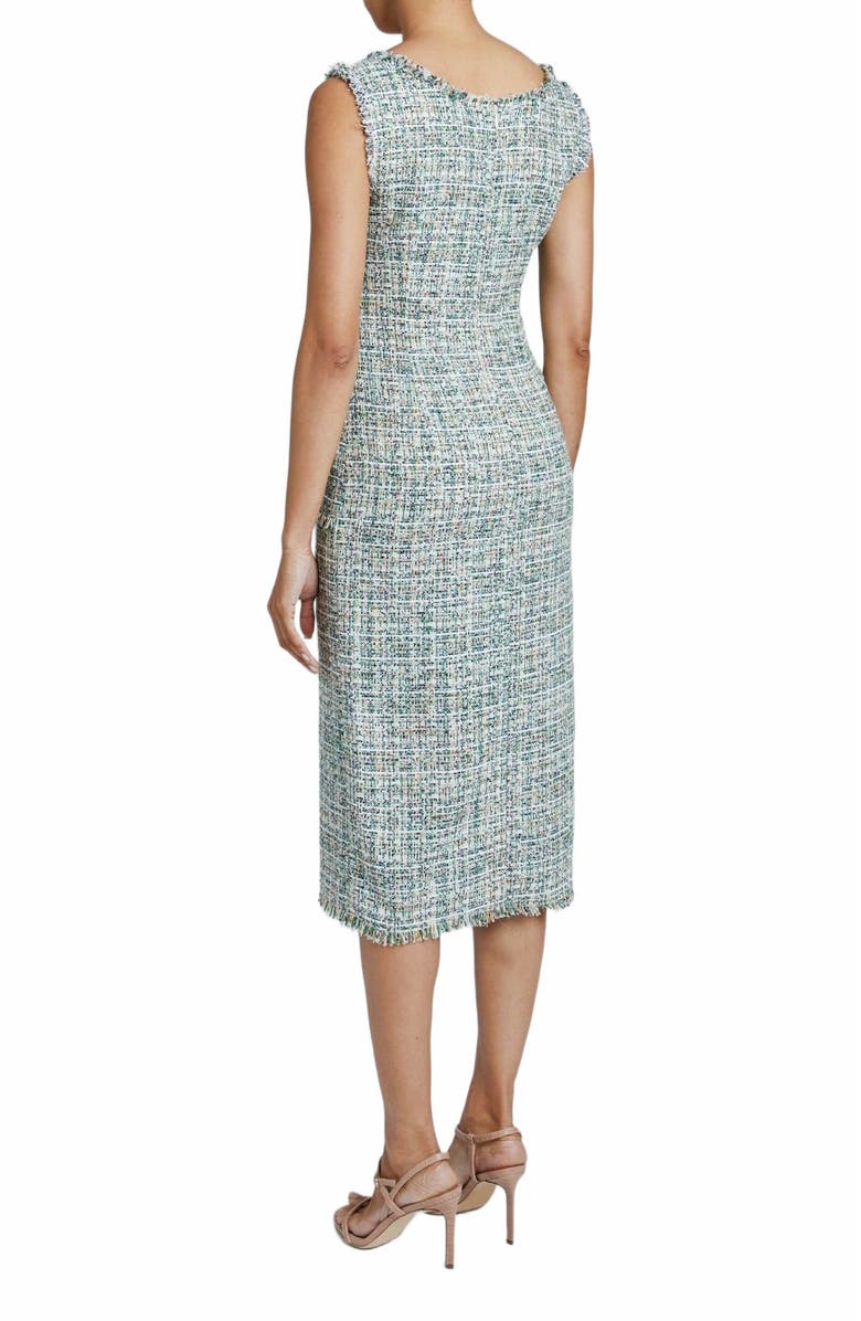 Santorelli FAYE Sleeveless Sheath Dress in Luxury Tweed, Alternate, color, 