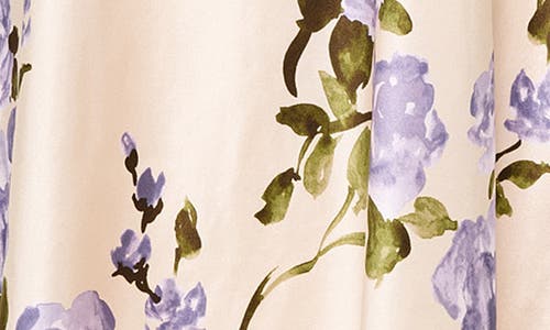 Cami Nyc Genoa Silk Chiffon-trimmed Midi-skirt In Moonflower Watercolor In Moonflower Watercolor