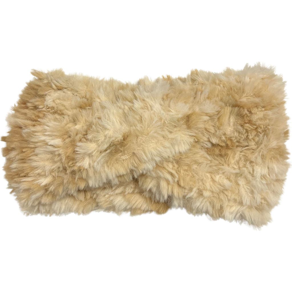 Marcus Adler Faux Fur Headband In Brown