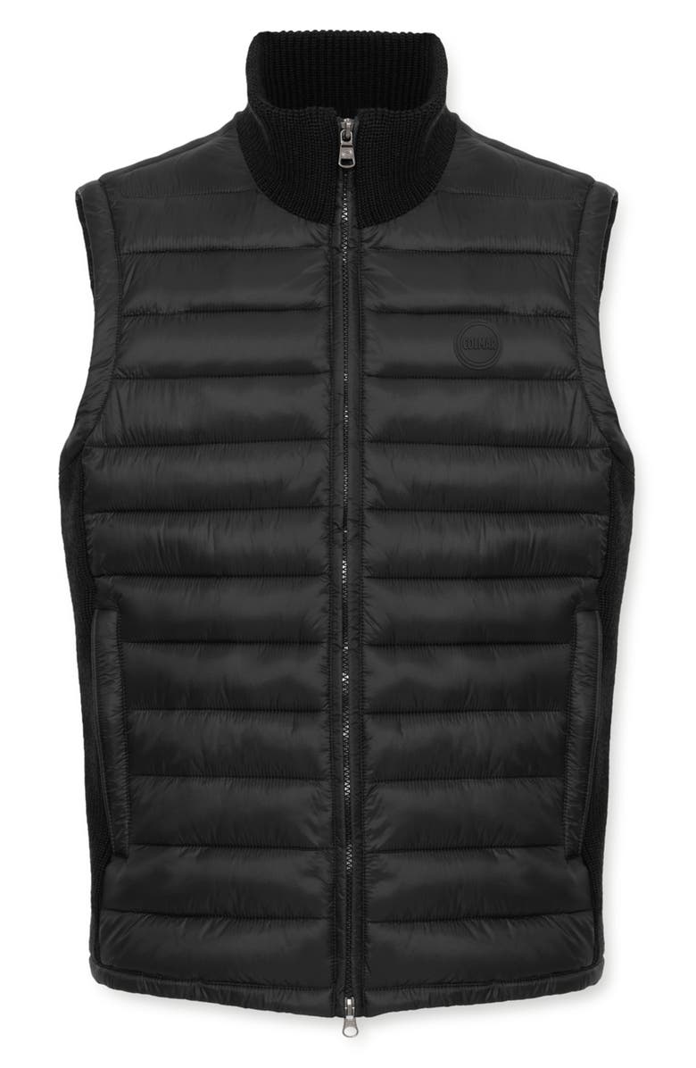 COLMAR Modern Mixed Media Water Repellent Puffer Vest, Main, color, 
