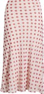 Bella Venice The Lawson Polka Dot Chiffon Midi Skirt