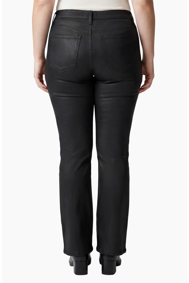 Suki Coated Slim Bootcut Jeans, Alternate, color, BLACK