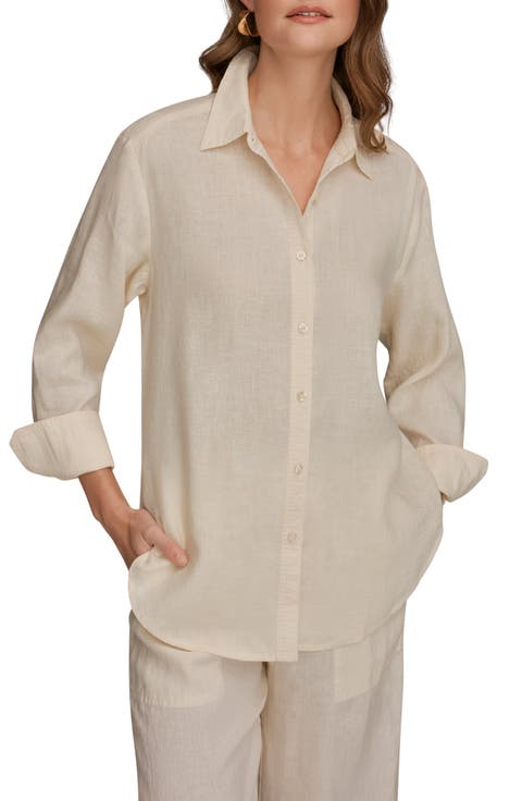 Linen Button-Up Shirt
