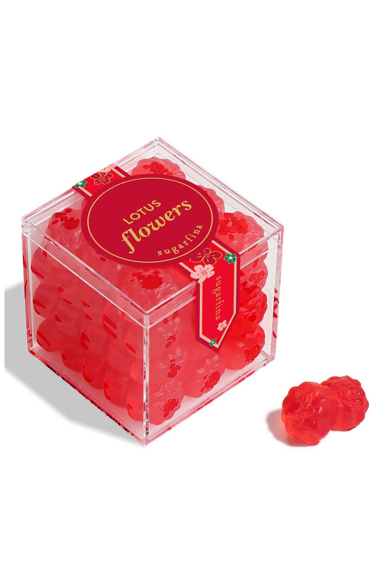 Lunar New Year 2023 Set of 4 Lotus Flower Candy Cubes, Alternate, color, BLUE