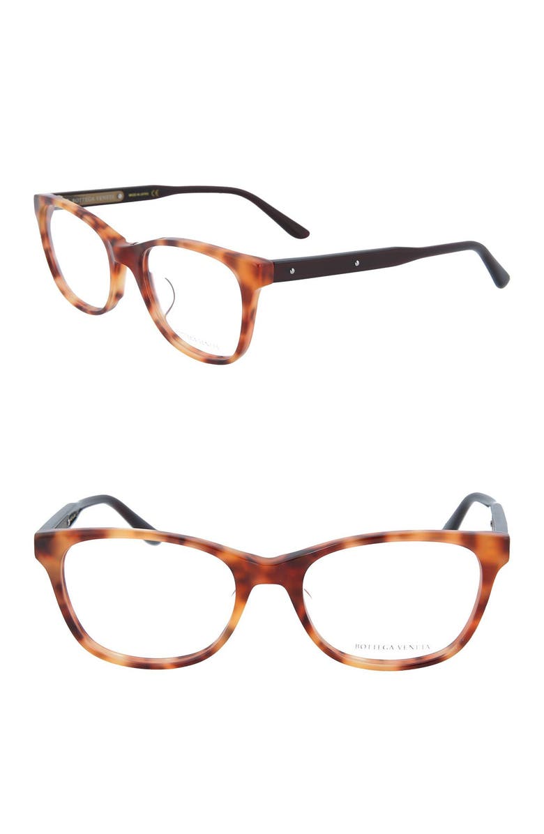 Bottega Veneta 51mm Cat Eye Optical Frames, Alternate, color, 