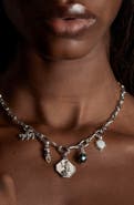Awe Inspired 5 Charm Collector Collar Necklace