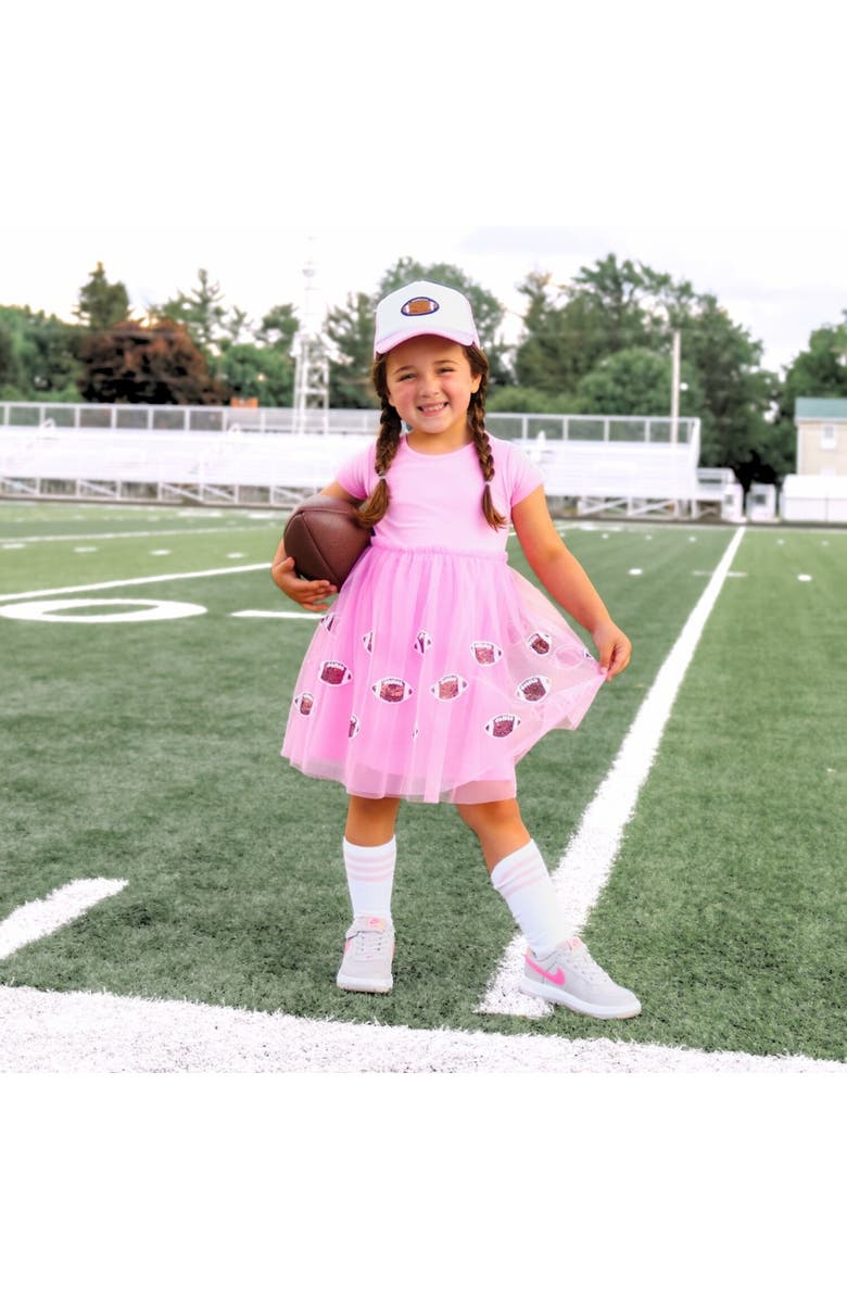 Sweet Wink Football Patch Trucker Hat, Alternate, color, 