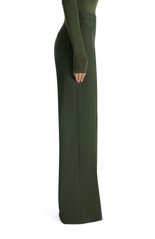 Naked Wardrobe High Waist Wide Leg Pants In Green