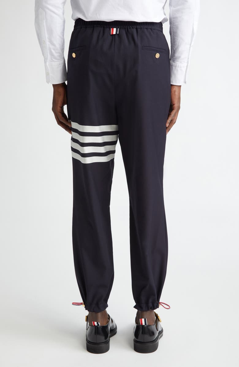 Thom Browne 4-Bar Wool Track Trousers, Alternate, color, Navy