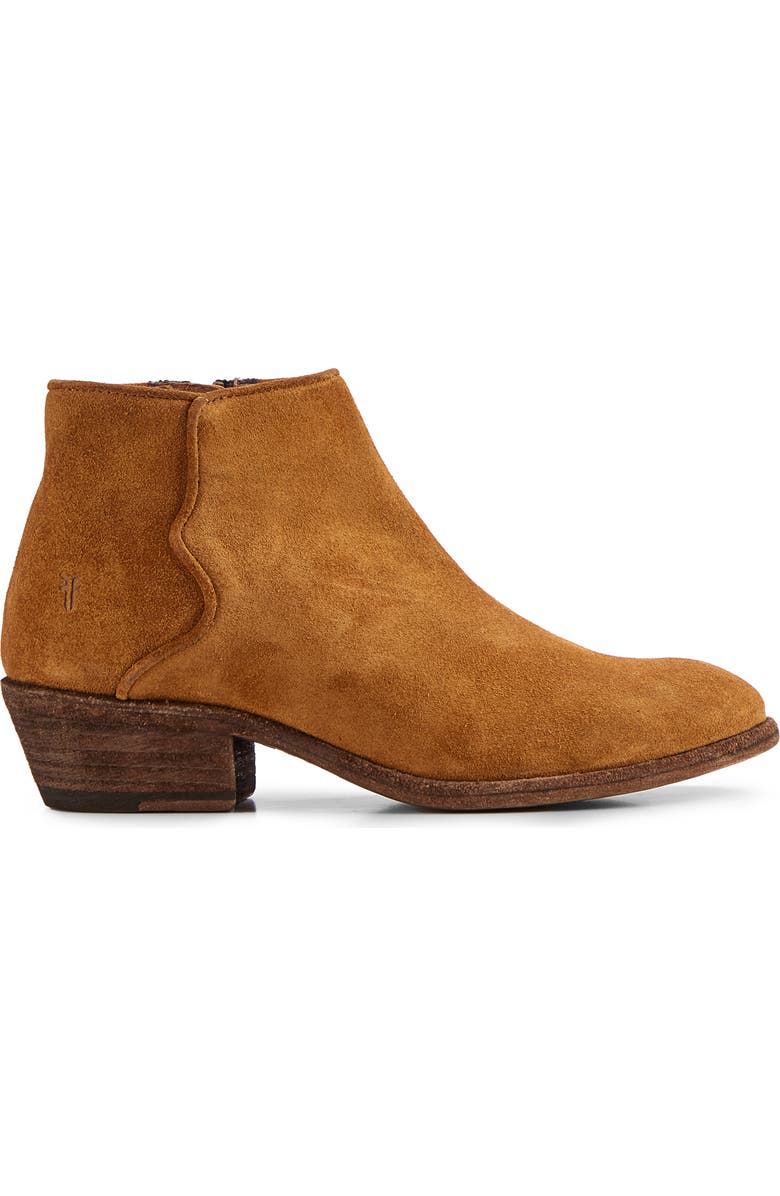 Frye Carson Piping Bootie, Alternate, color, Bronze