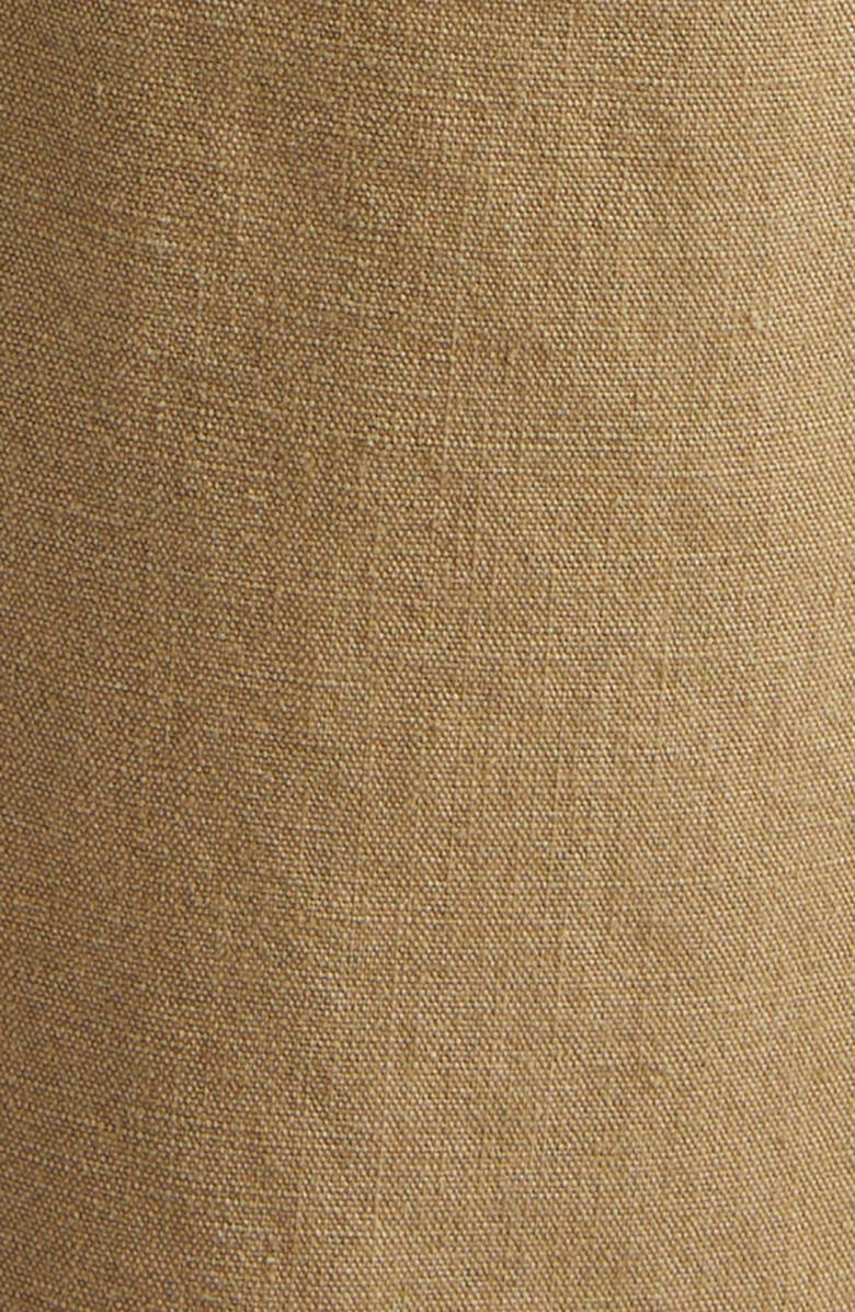 Moncler Belted Cotton A-Line Skirt, Alternate, color, Beige