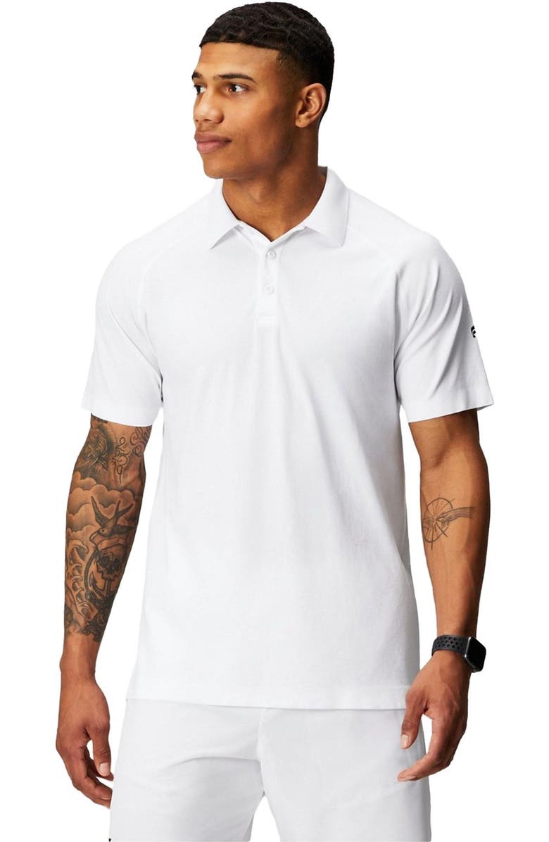 Fabletics Men's The Training Day Polo, Main, color, Classic White