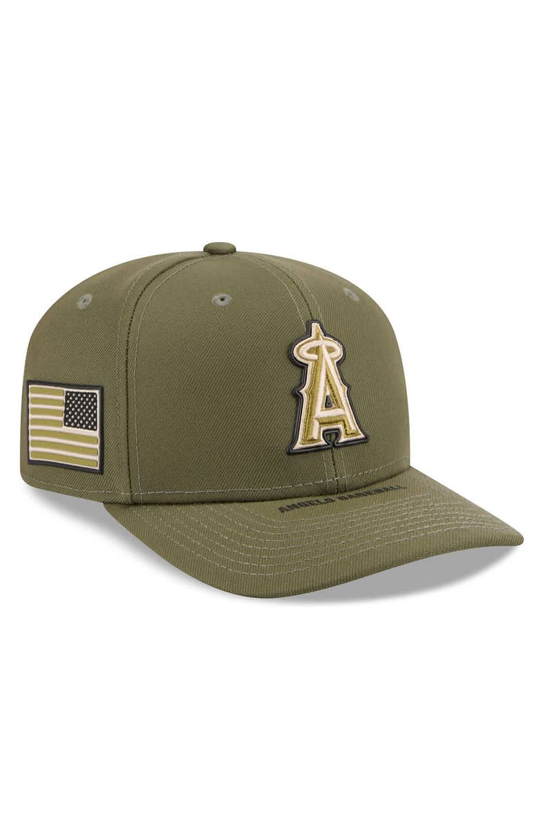 New Era Men's New Era  Olive Los Angeles Angels 2026 Armed Forces Day 9SEVENTY Adjustable Hat, Main, color, Olive
